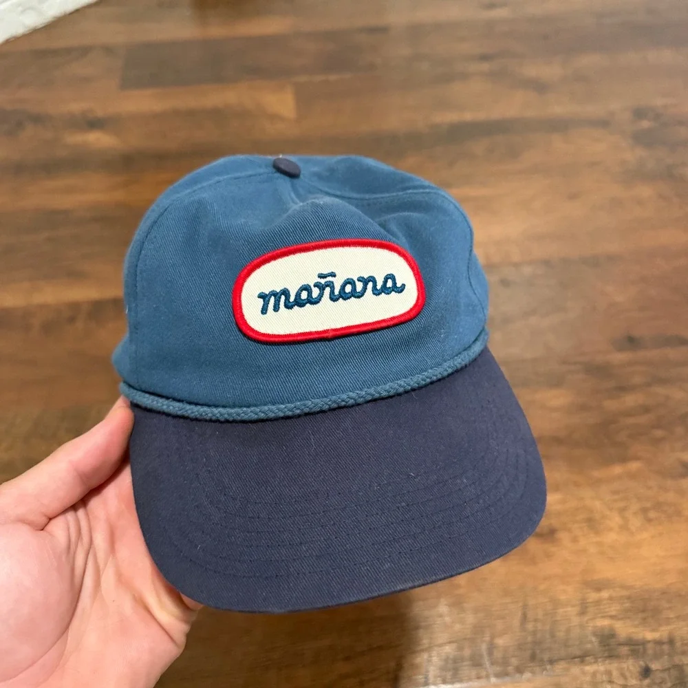 Manana Surfing Co Austin Texas Blue Rope Hat Snapback Surfing Stuff Travel Item